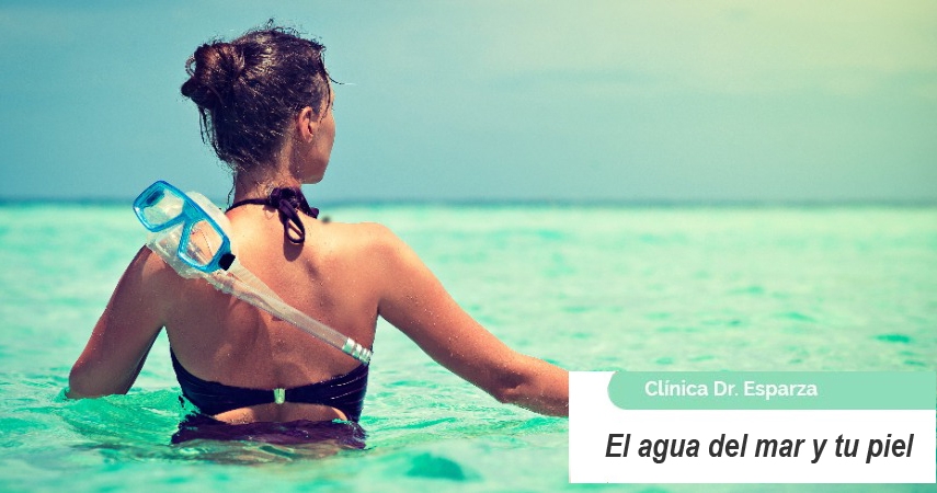 El agua del mar y tu piel